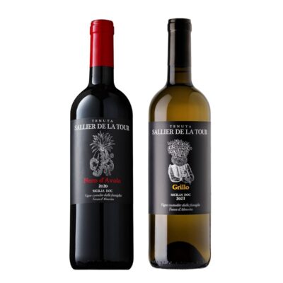 Tenuta Sallier De La Tour - Box 2 Bottiglie - NERO D'AVOLA SICILIA DOC 2020 & GRILLO BIANCO Sicilia DOC - made in Italy