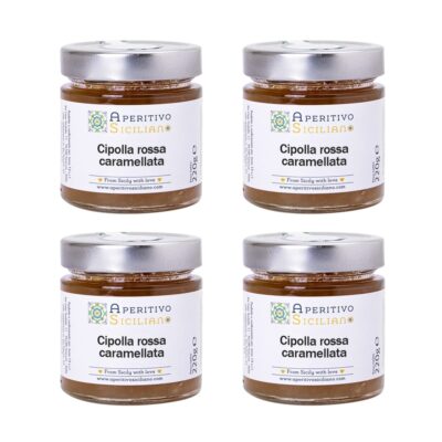 Cipolla rossa caramellata - 4 vasetti da 220 gr
