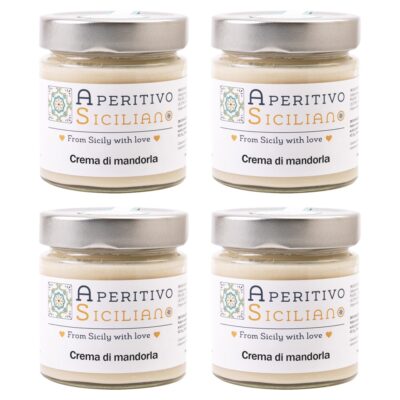 Crema di Mandorla - 4 vasetti da 220 gr